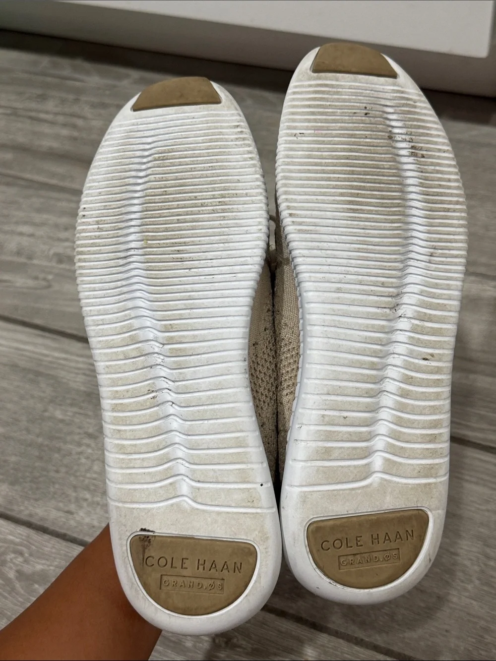 Cole Haan Original grand Stitchlite Knit Brogue Sneakers Women’s 8.5 Beige